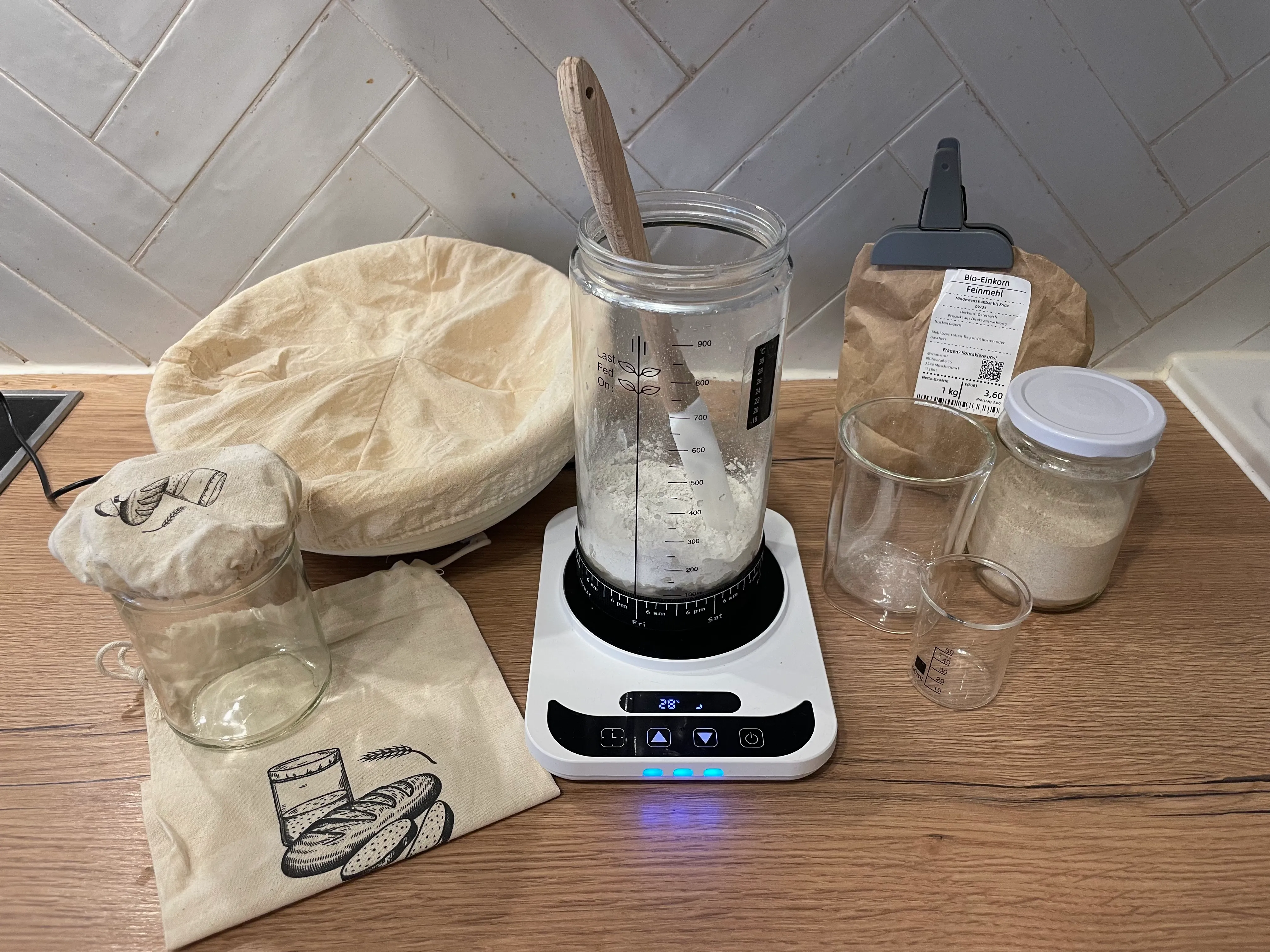 Zutaten für Sauerteigbrot